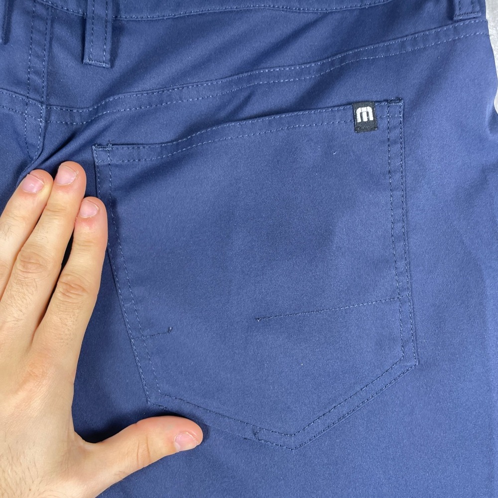 Travis Mathew Pants Mens 34 fits 34 Navy Blue Golf Chino Trousers 79194-00 - Picture 4 of 10